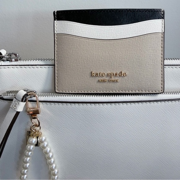Kate Spade Cameron Monotone Cross Body Purse  Colorblocked SmallSlim Card Holder - Picture 3 of 10